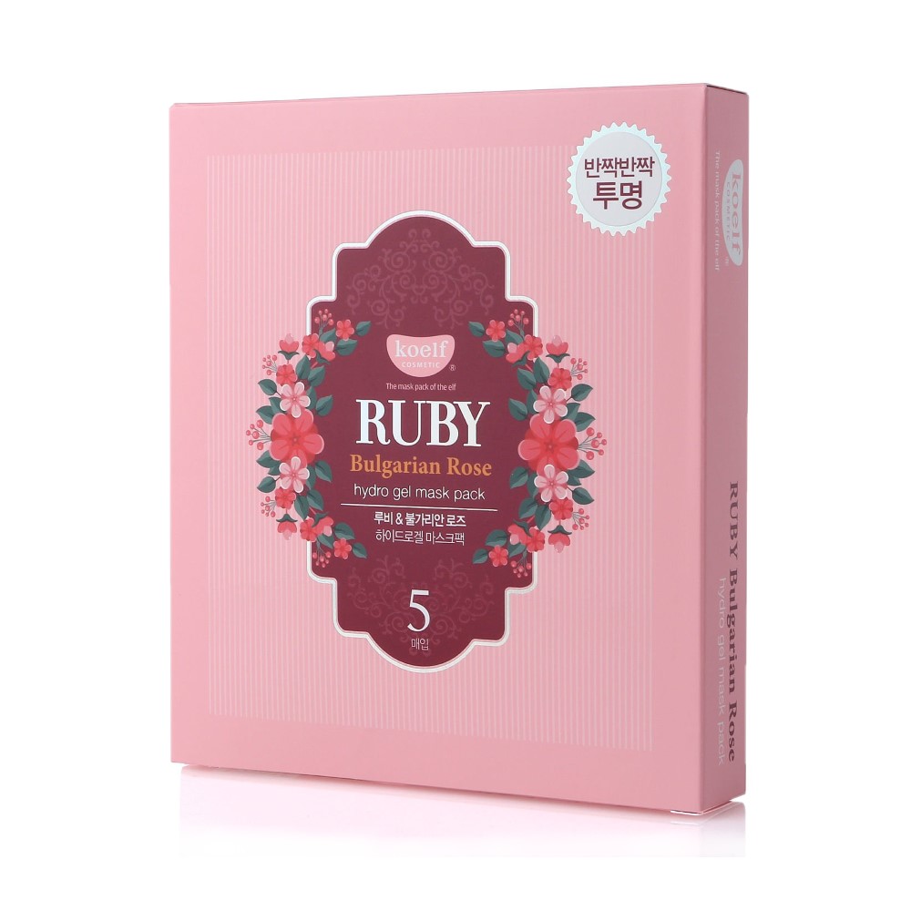 PETITFEE - Koelf Ruby & Bulgarian Rose Mask Pack - 5stukken Top Merken Winkel